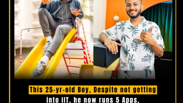 This 25-yr-old Boy, Despite not getting into IIT, he now runs 5 Apps, 2 website and 1 clothing line with an estimated Networth of Rs 24 crores