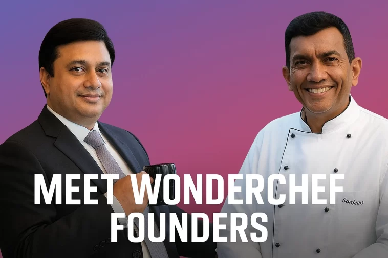 Wonderchef Owner Ravi Saxena and Chef Sanjeev Kapoor